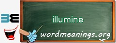 WordMeaning blackboard for illumine